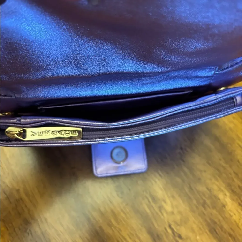 Versace Parfumes Metallic Clutch Bag